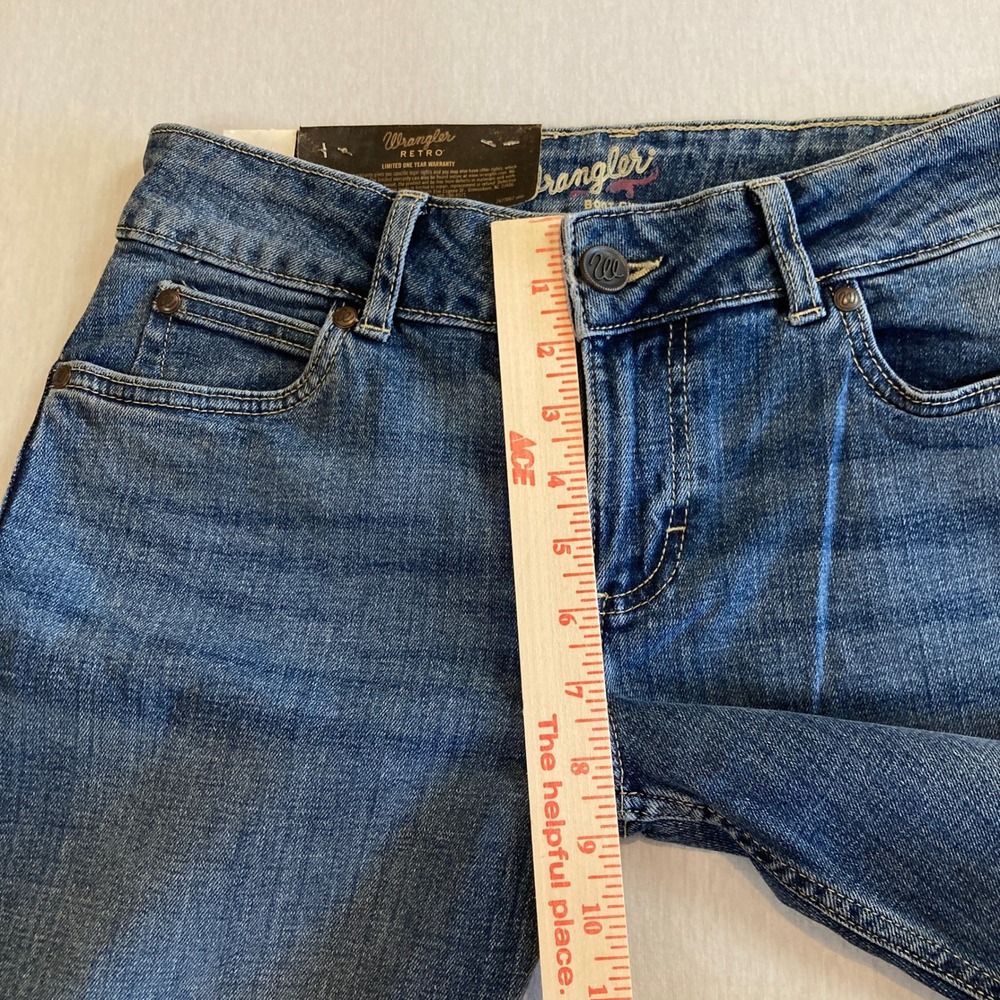 NEW Wrangler Retro Jeans Women 3x32 (Fit 29x31) Mae Mid Rise Boot Cut Denim NWT - Picture 13 of 16